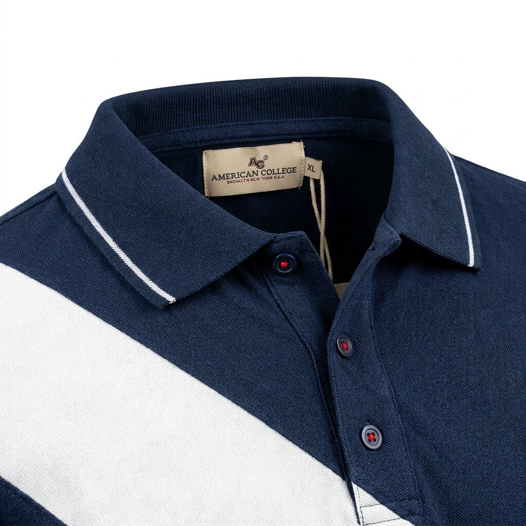 American College t-shirt pour Homme PL250308C-NAVY