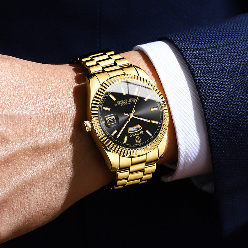 ساعة بينبوند الذهبية للرجال