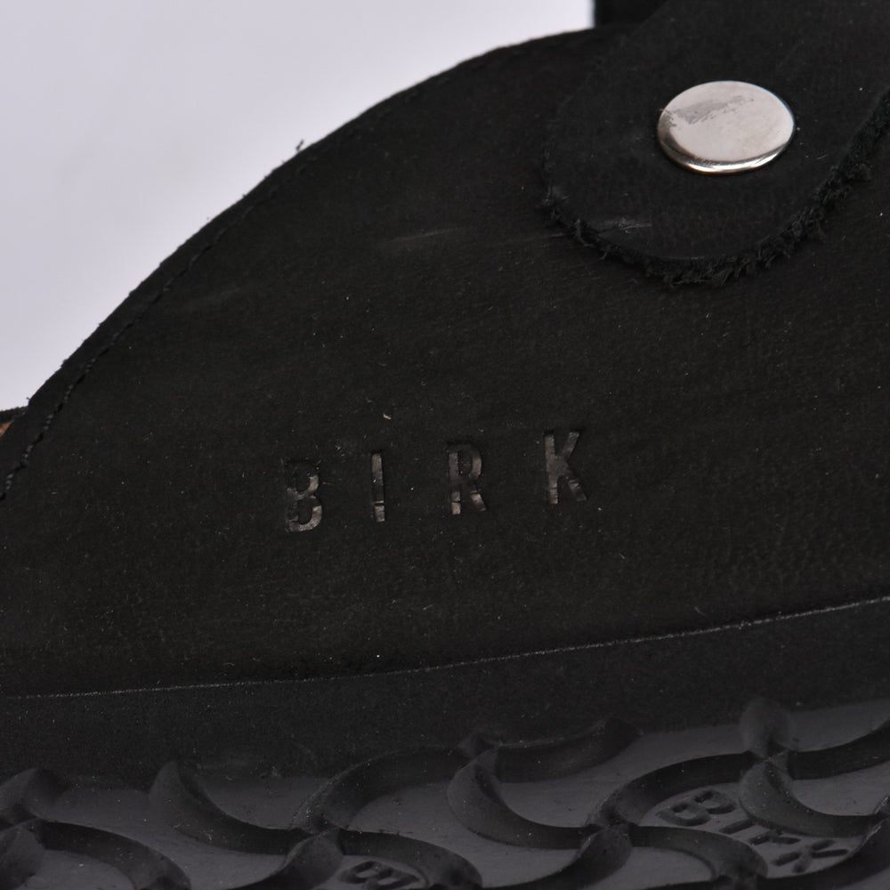 BIRK SABOT NUBUCK NOIR PLANTA NOIR