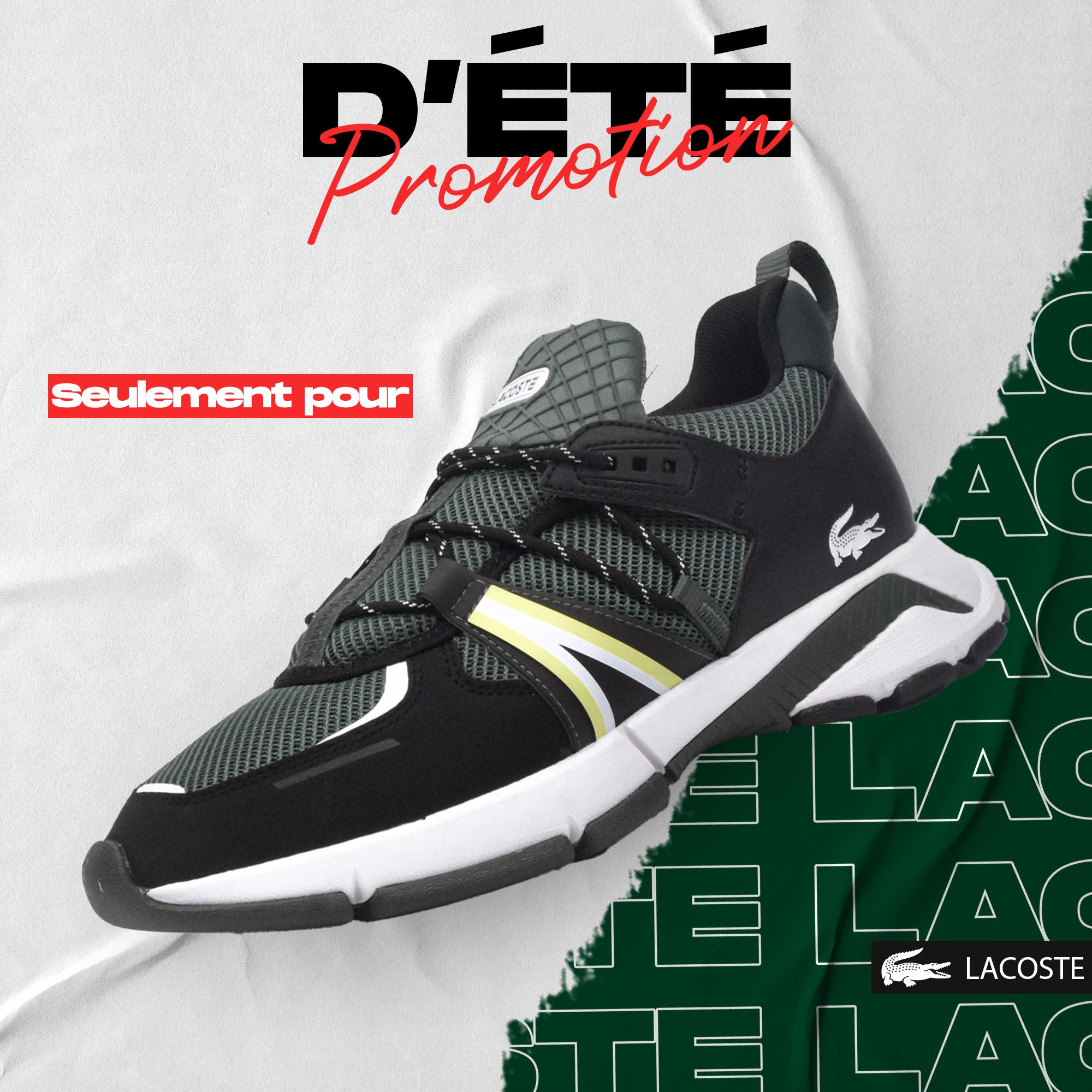 LACOSTE GNR/BLK \ 746SMA0002GB1