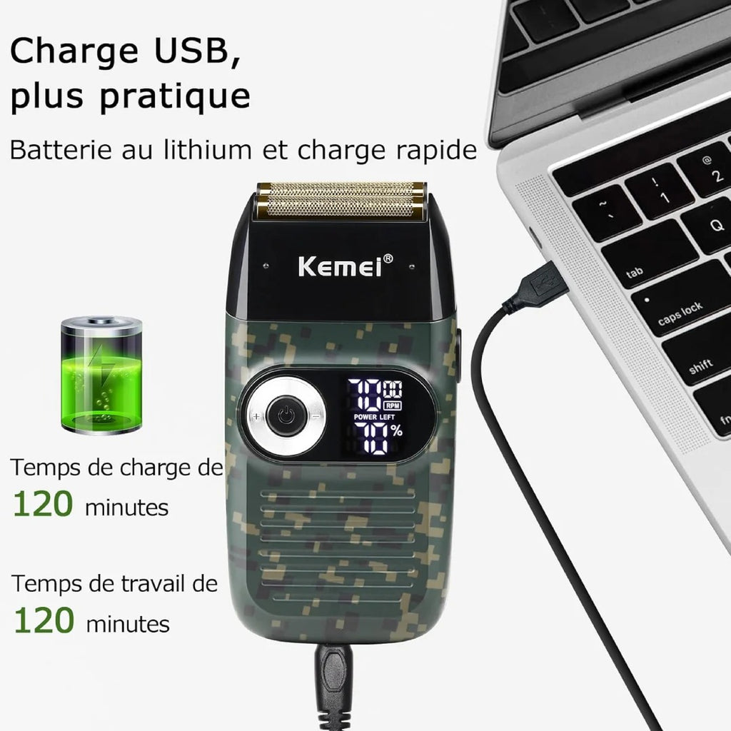 Rasoir Électrique KEMEI KM-2027 Double Lame