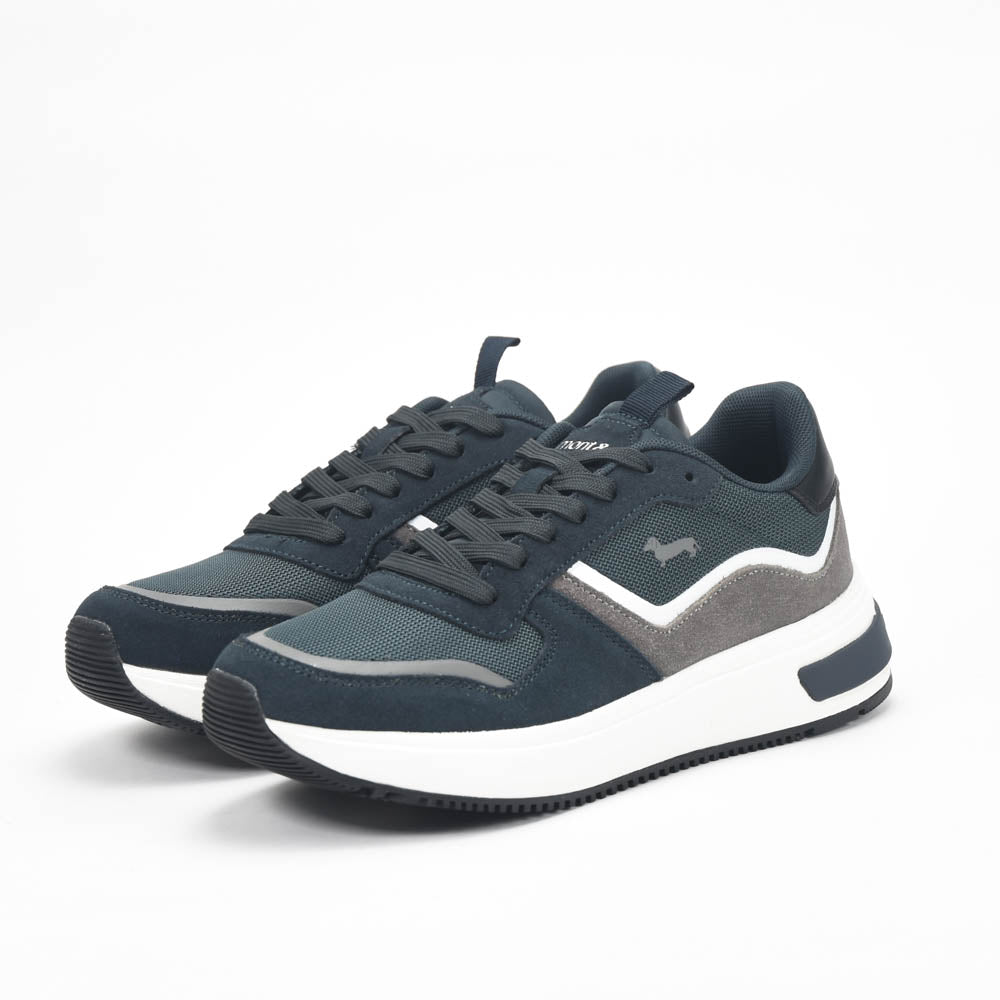 Harmont and Blaine Suede and Fabric Sneakers  EFM252.050.A60.A6