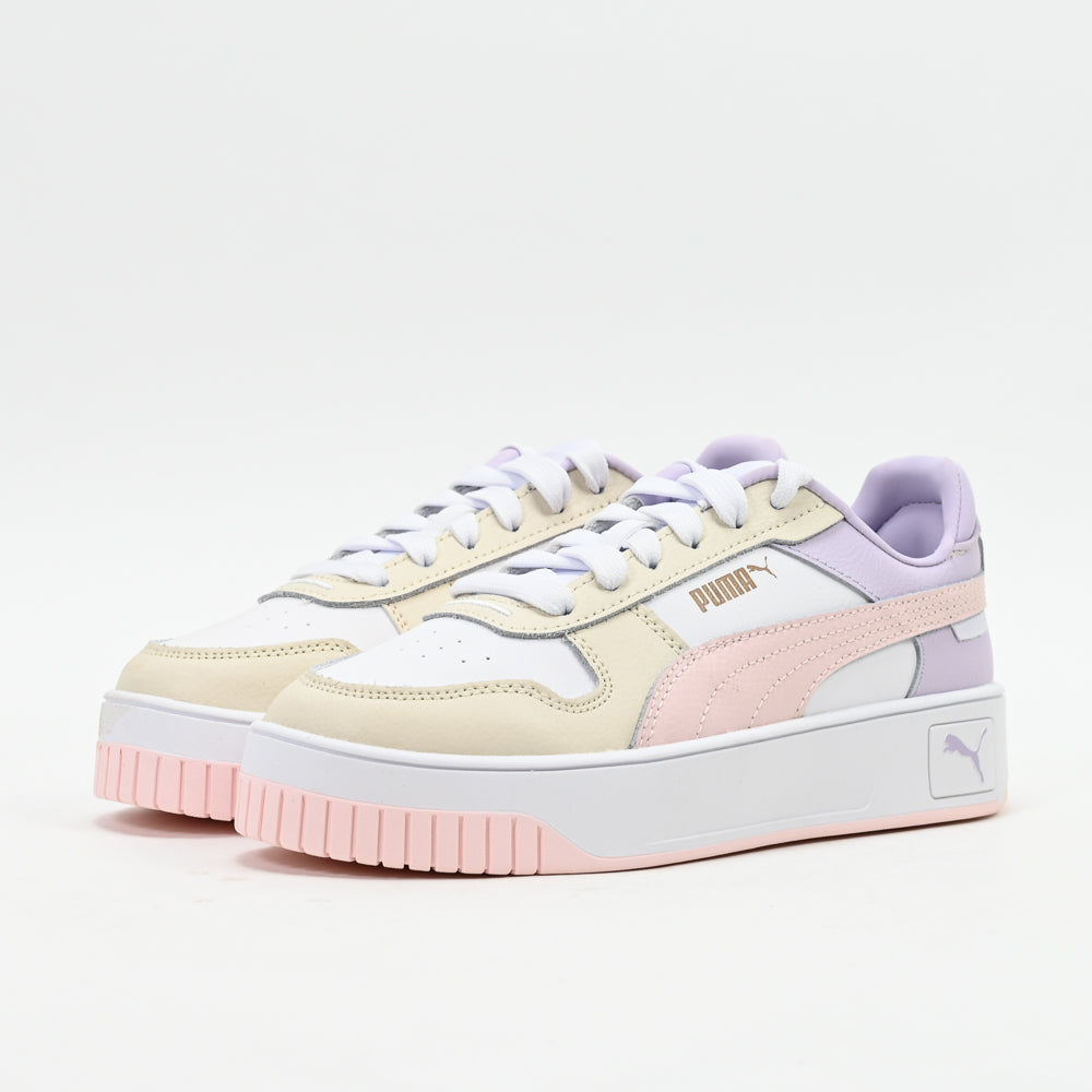 PUMA Carina Street — baskets femme blanc détail