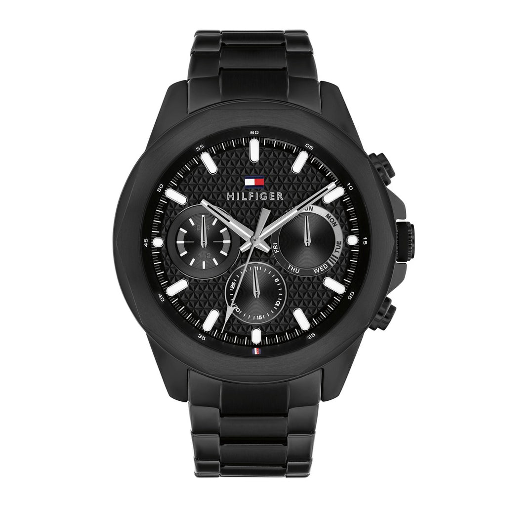 Montre Tommy Hilfiger Lars Black Stainless Steel Geometric Dial 1710653