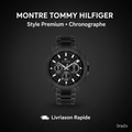 Montre Tommy Hilfiger Lars Black Stainless Steel Geometric Dial 1710653