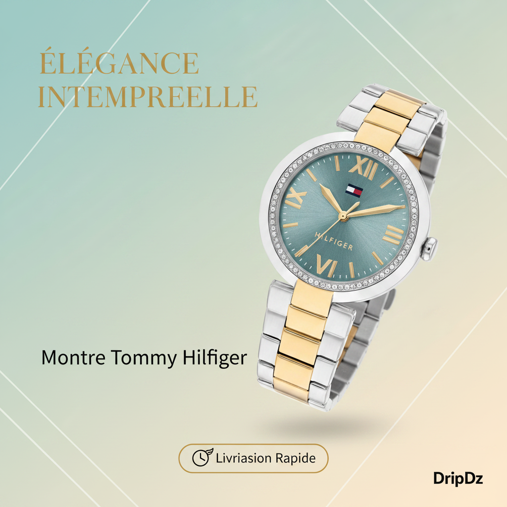 Montre Tommy Hilfiger Two-Tone Steel Light Blue Dial  1782680