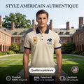 American College t-shirt pour Homme AC126-BEIGE