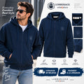 LUMBERJACK ZIP HOODIE LBJ-00201-BLU