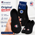 Champion — Chaussettes invisibles noires (lot de 2)