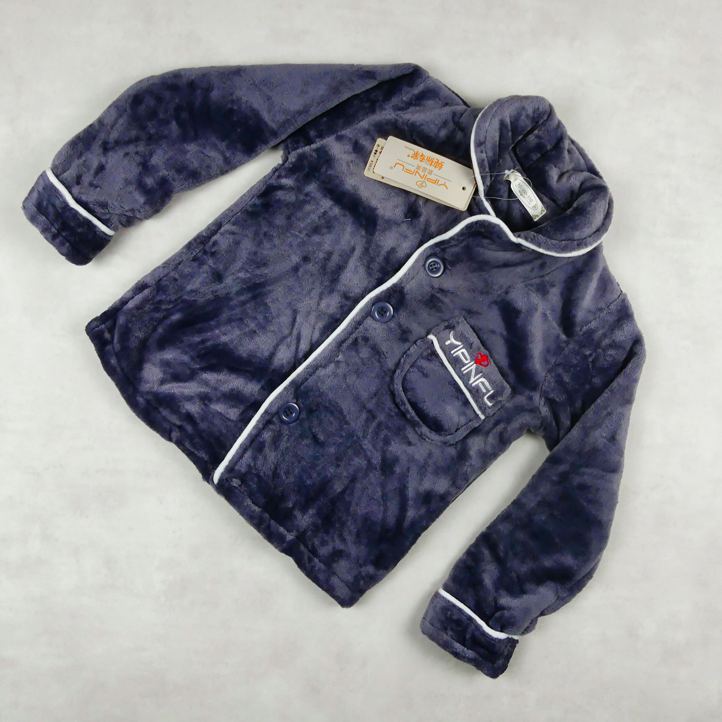 pyjama fourrure gris - yipinfu- 4135