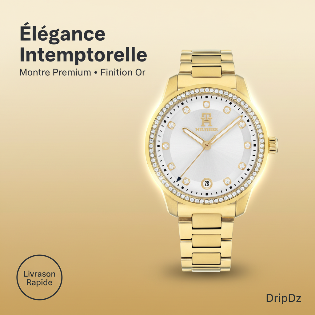 Montre Tommy Hilfiger Gold Steel Silver Dial 1782758