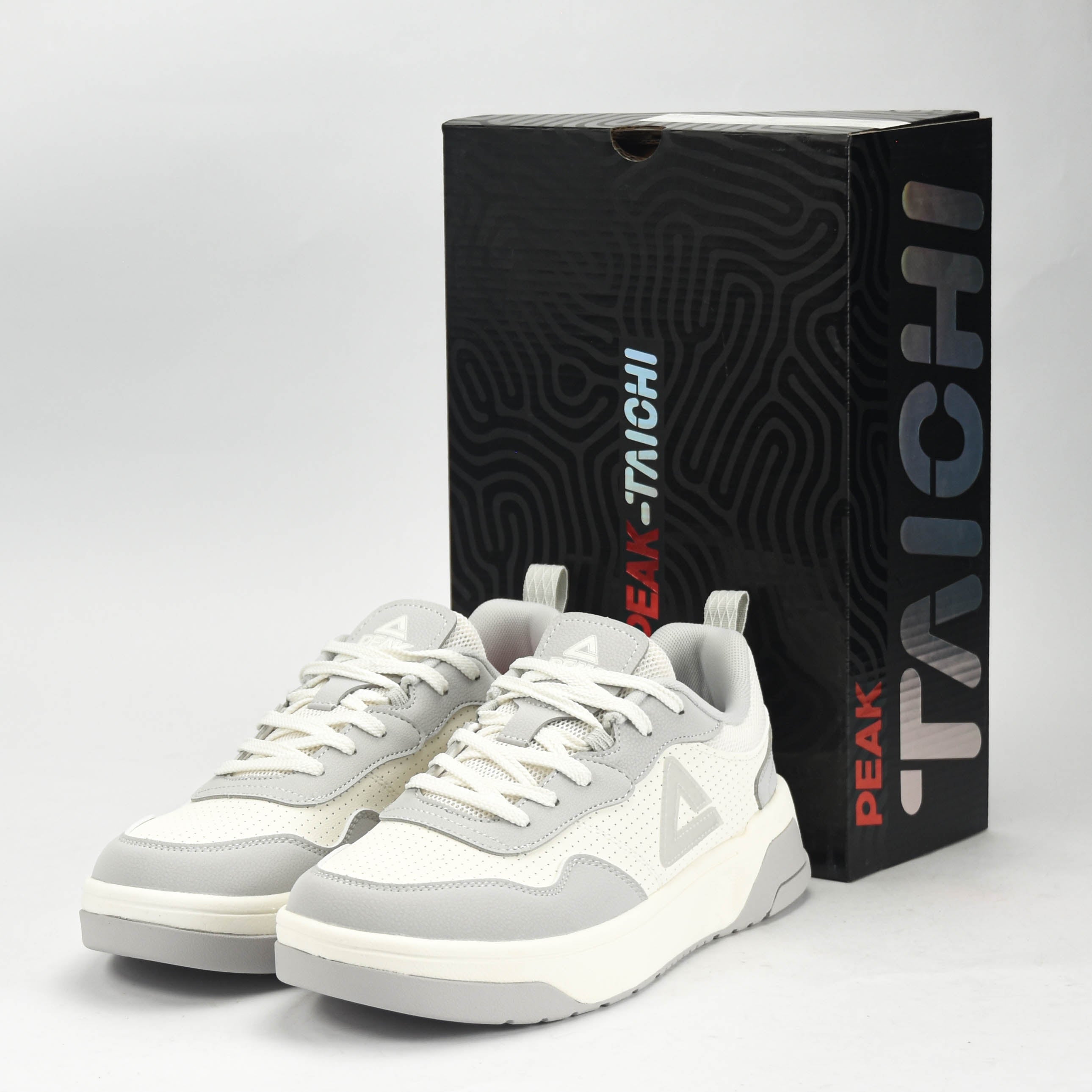 PEAK SPORTS SHOES-WHITE/GREY EXT52367B-Z500