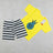 ENSEMBLE JAUNE AVEC MOTIF ANANS VERT 4303