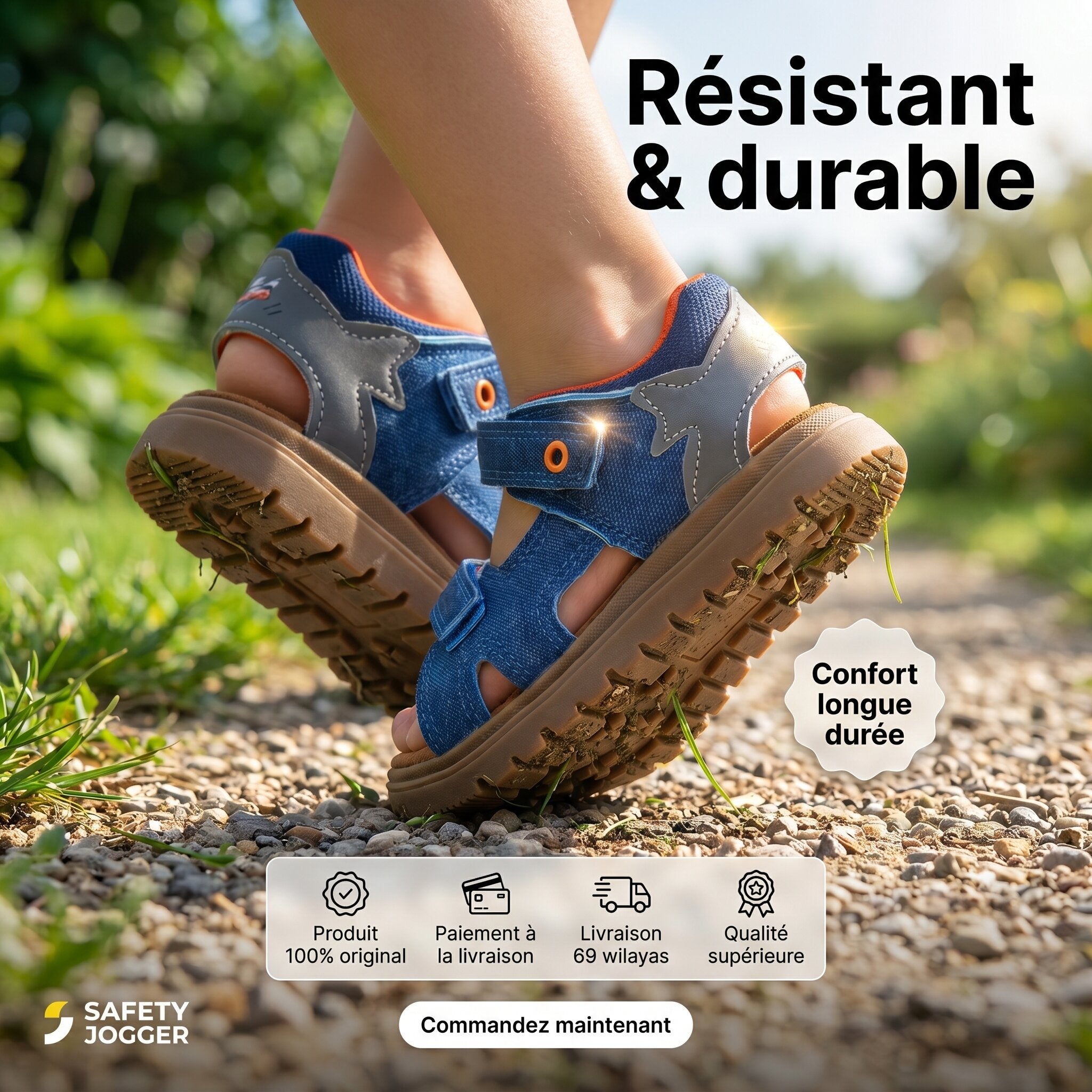 Safety Jogger Sandale Enfant 614082-CBL-ORA