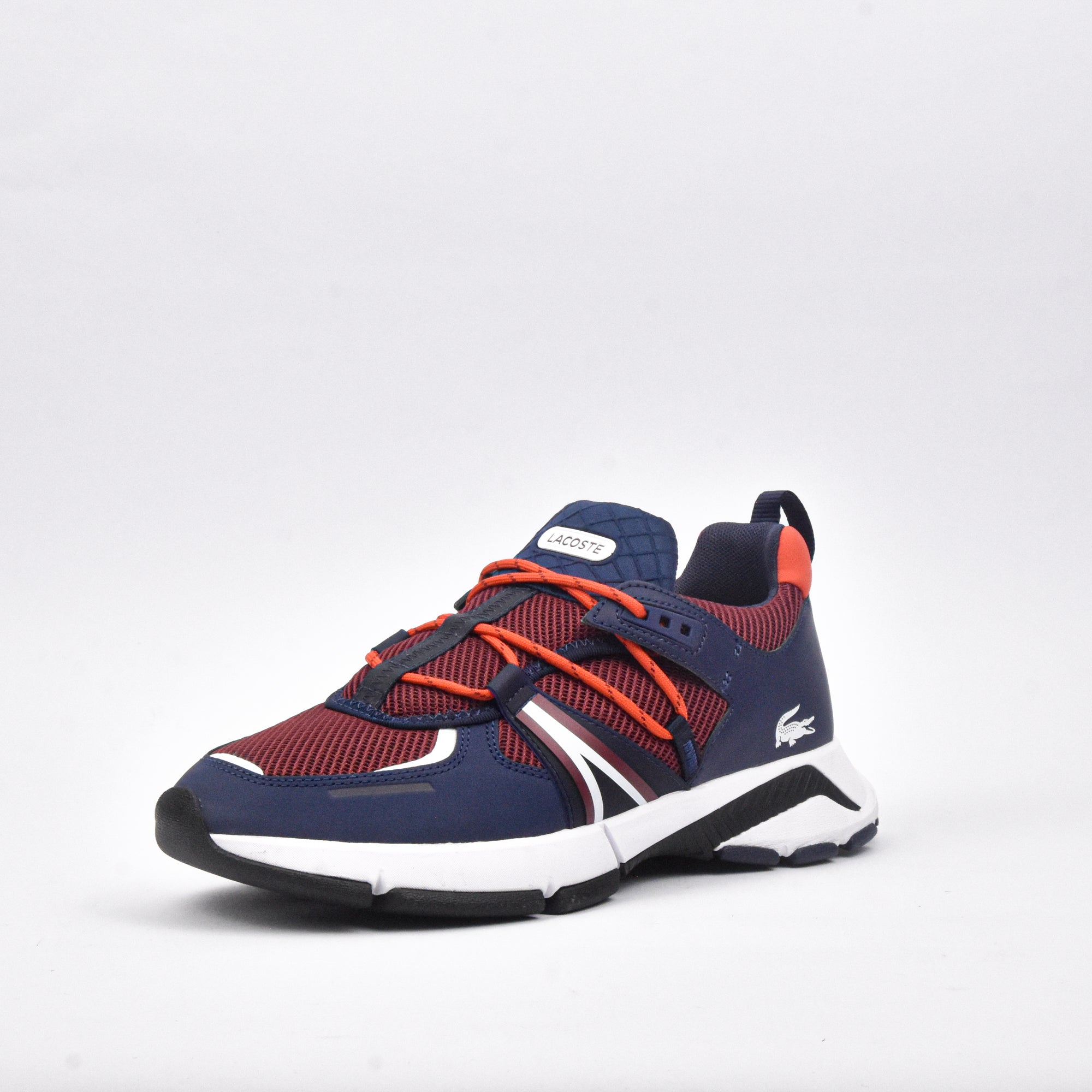 LACOSTE -  BURG/NVY BLEU & ORANGE L0032231SMA