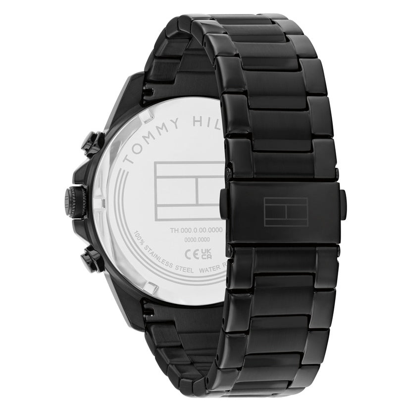 Montre Tommy Hilfiger Lars Black Stainless Steel Geometric Dial 1710653