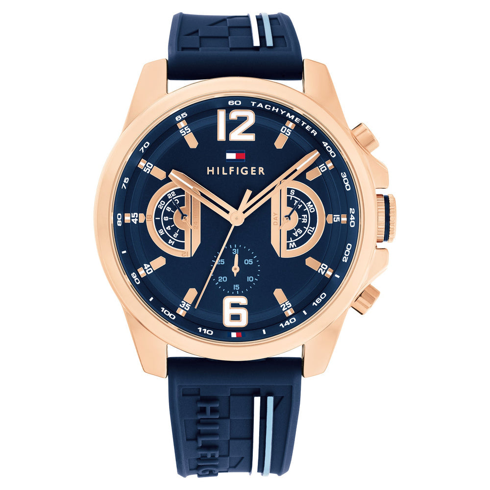 Montre Tommy Hilfiger Silicone Navy Dial Multi-function1710637