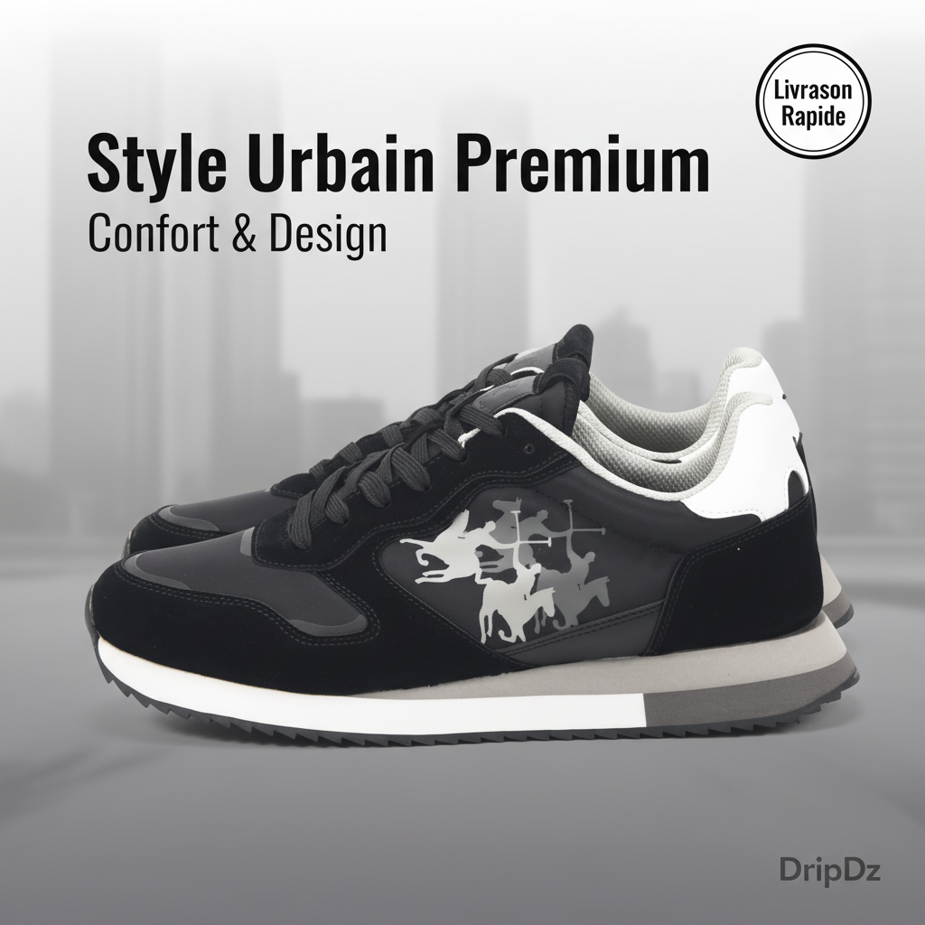 La Martina Low Sneakers Two-Tone Platform LFM252.041.A70.A4