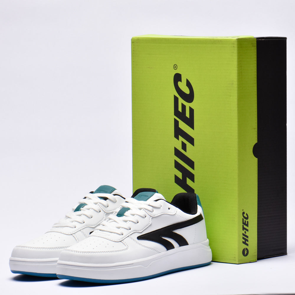 HI TEC VARSITY COURT WHITE BLACK DEEP LAKE \ S013766