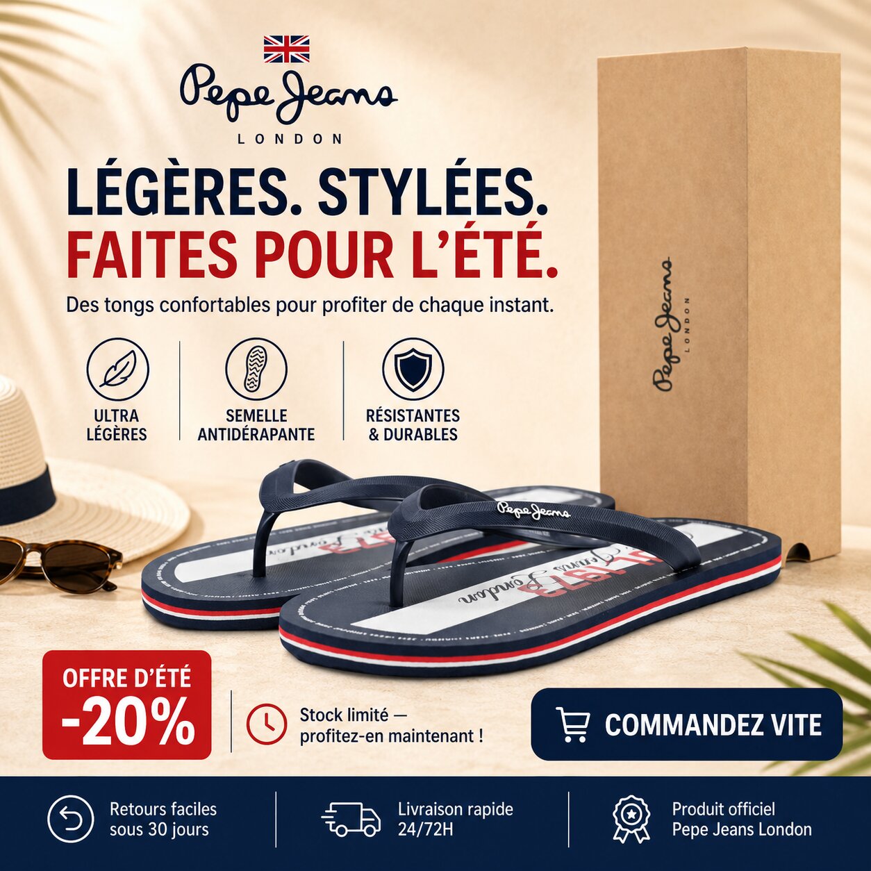 Pepe Jeans Whale Club Flip Flops