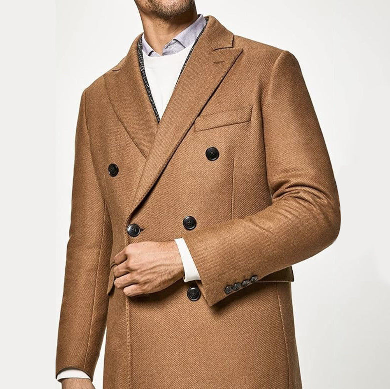 MANTEAU Hackett London Camel Broken Twill DB   HM402677R-855