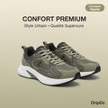PEAK TRAINING RUNNING SHOES-ASPHALT GREEN/MAGNETIC GREY EXT54437H-N59D