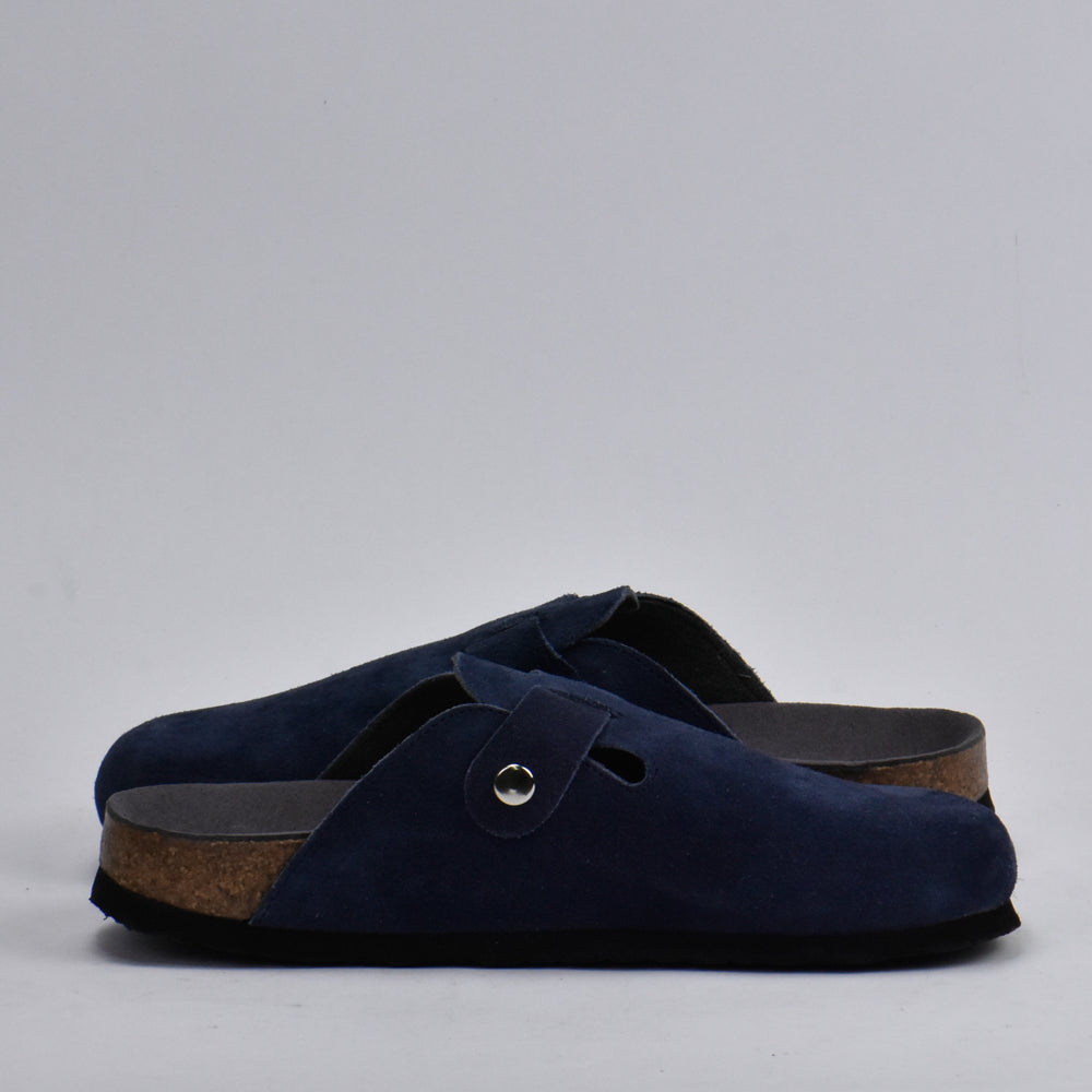 BIRKSBOT NUBUCK BLEU PLANTA GRIS
