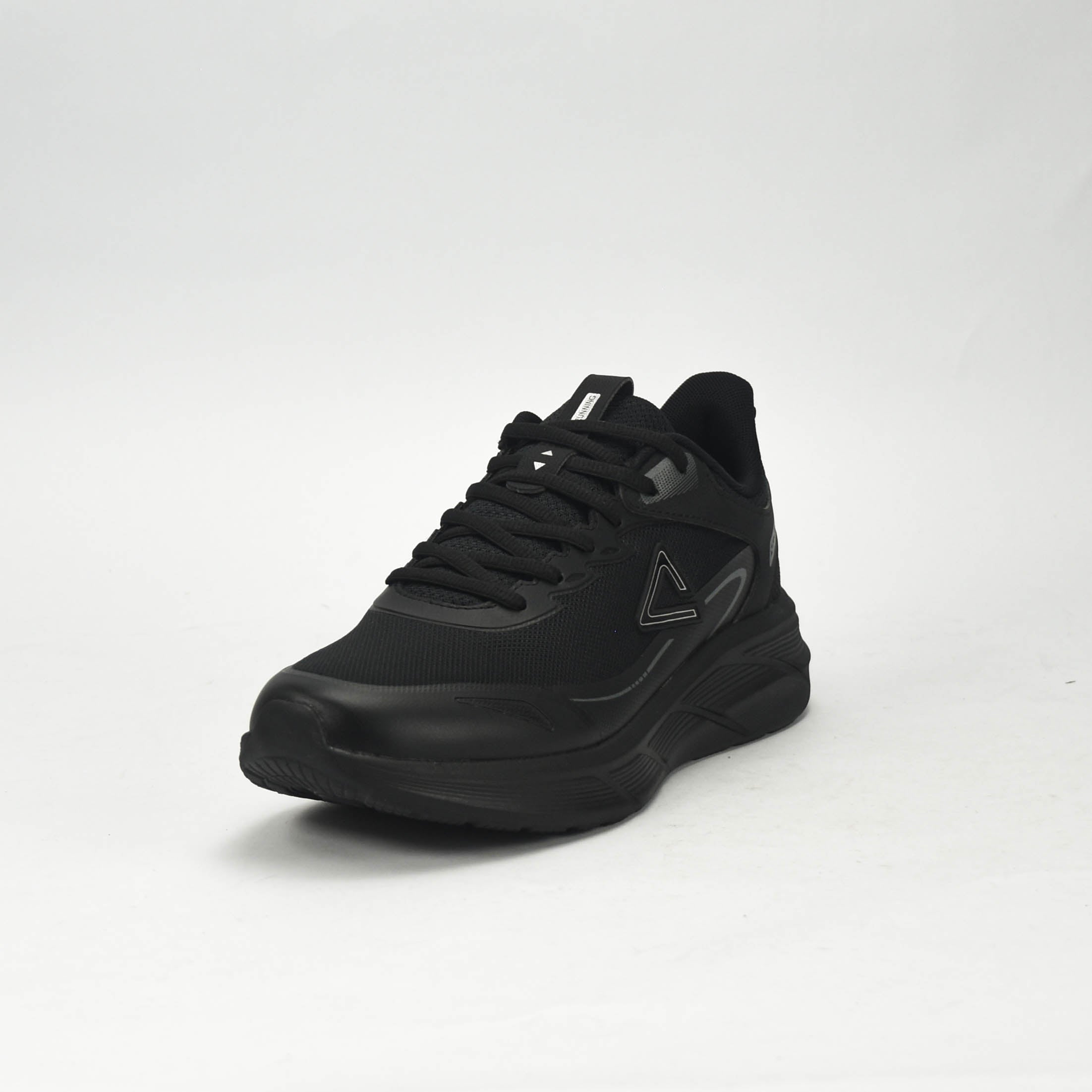 PEAK TRAINING RUNNING SHOES-ALL BLACK EXT54427H-Y291