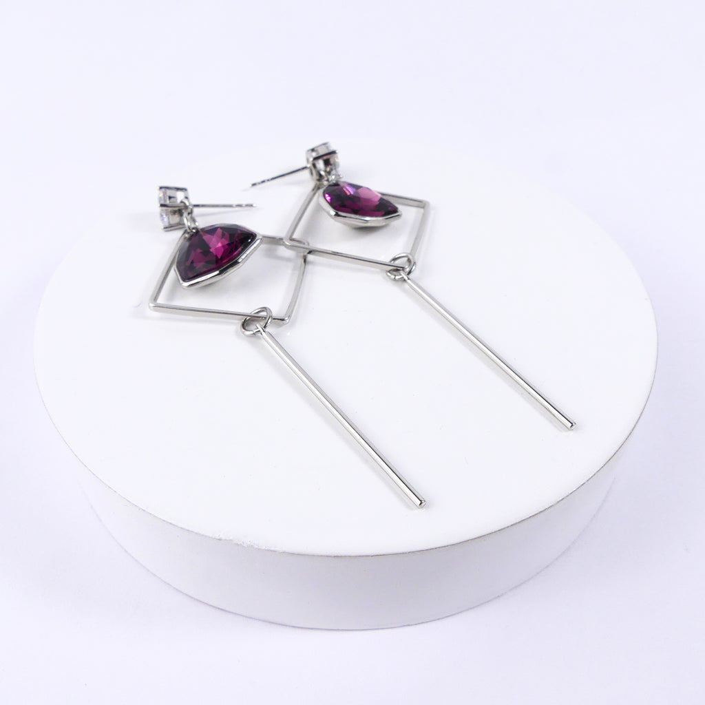 boucle d'oreille pendantes triangle -move