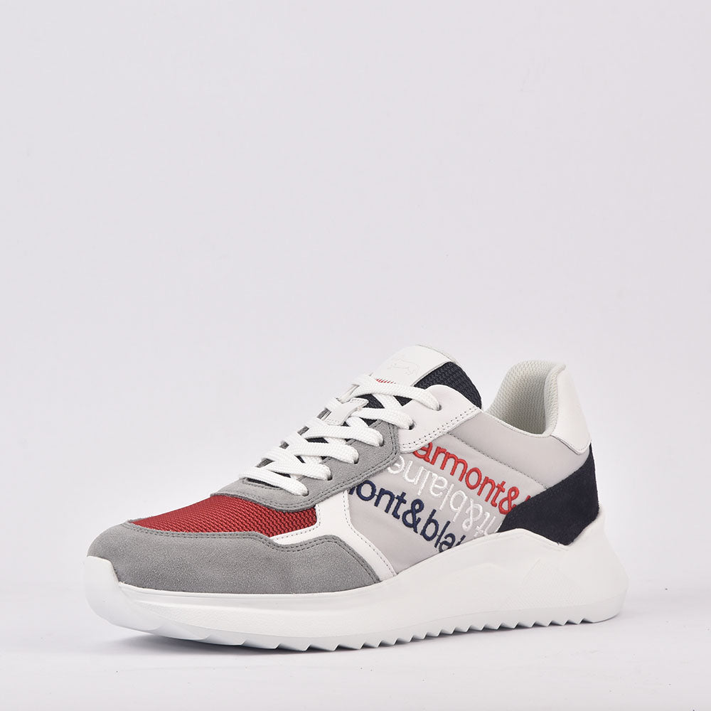 HARMONT AND BLAINE SCARPA UOMO CAMOSCIO TEX FABRIC GRIGIO EFM231-061-6240