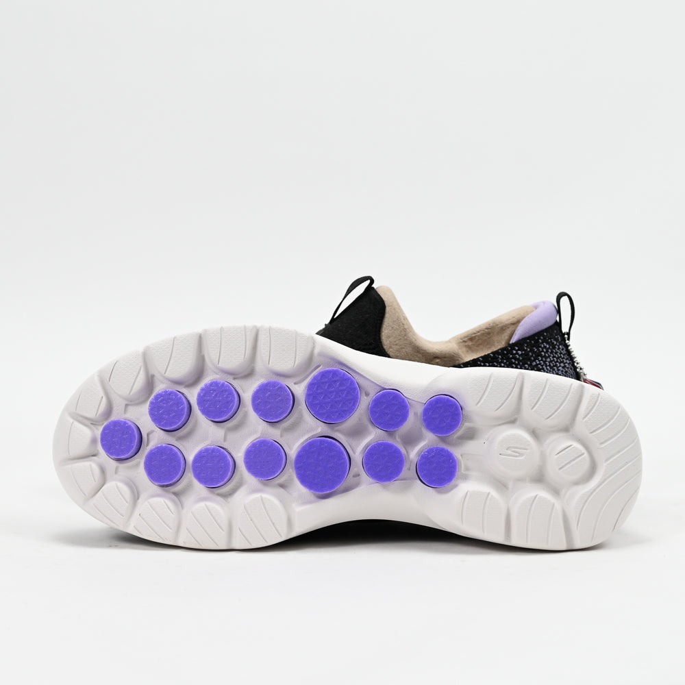 Skechers GO WALK 6 – Glimmering Walking Shoes Noir/Lavande