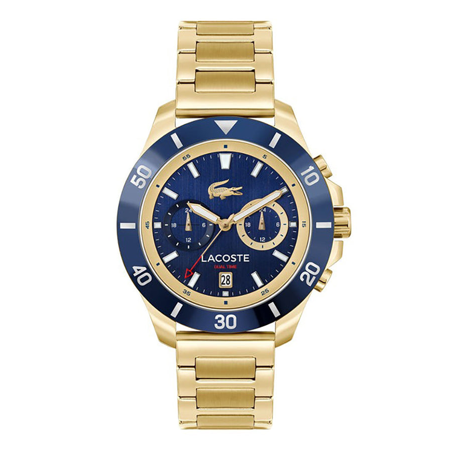 MONTRE Lacoste Gold Steel Navy Dial Multi-function Men\'s Watch  2011343