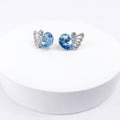 boucle d'oreille aile bleu