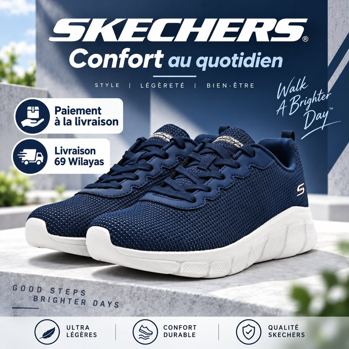 Skechers BOBS B Flex – Visionary Essence Sneakers 117346-NVY