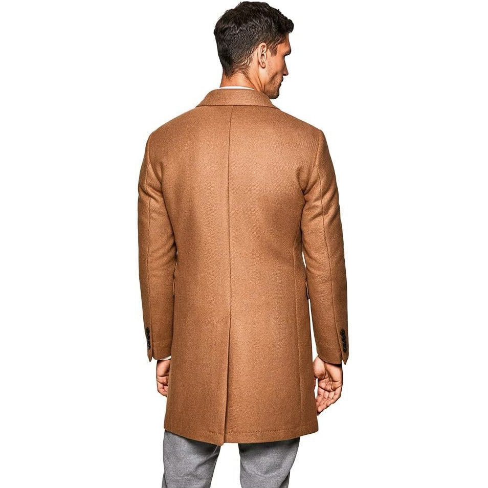 MANTEAU Hackett London Camel Broken Twill DB   HM402677R-855