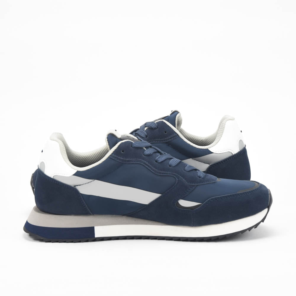 La Martina Low Sneakers Blue Leather LFM252.040.A70.BT