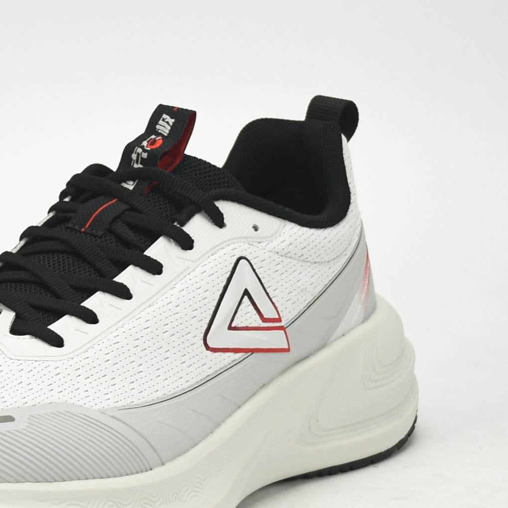PEAK CUSHION RUNNING SHOES-LT.GREY/BLACK EXT54387H-2220