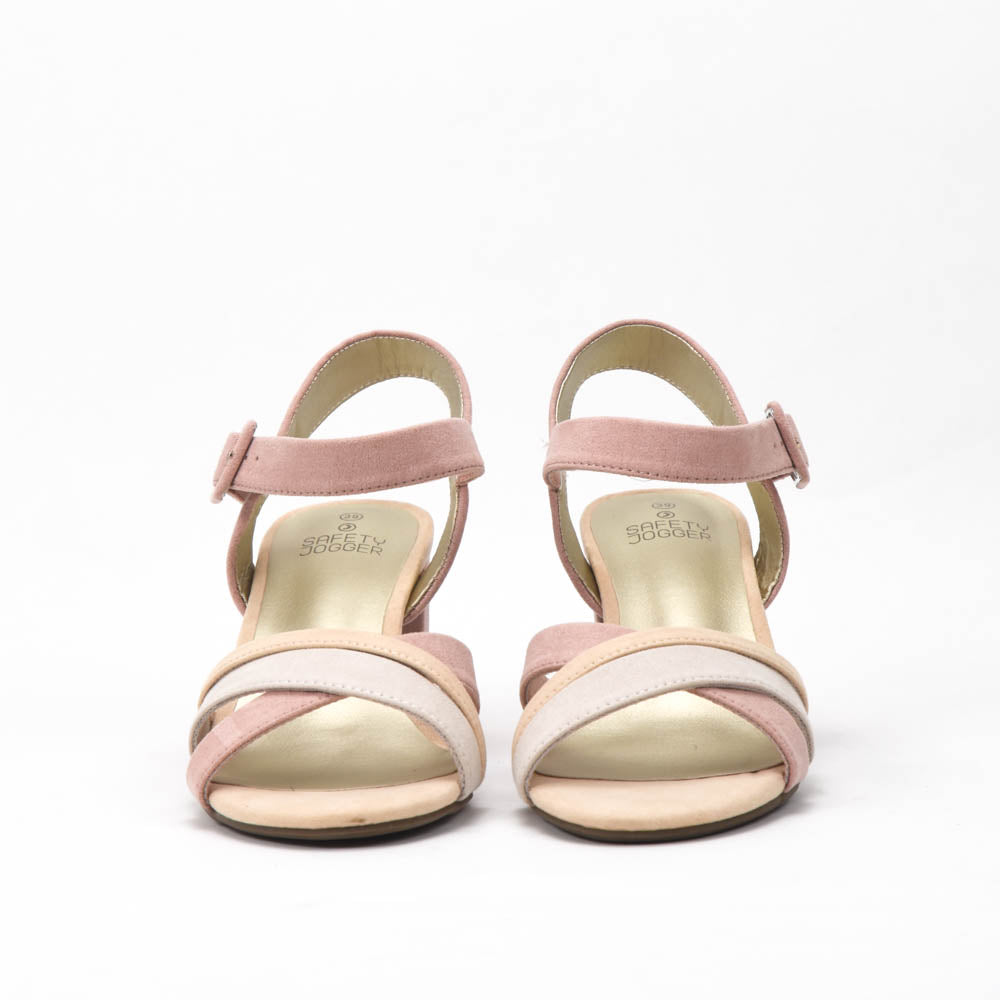 Safety Jogger Sandales Femme a talons 612453-PNK-NAT