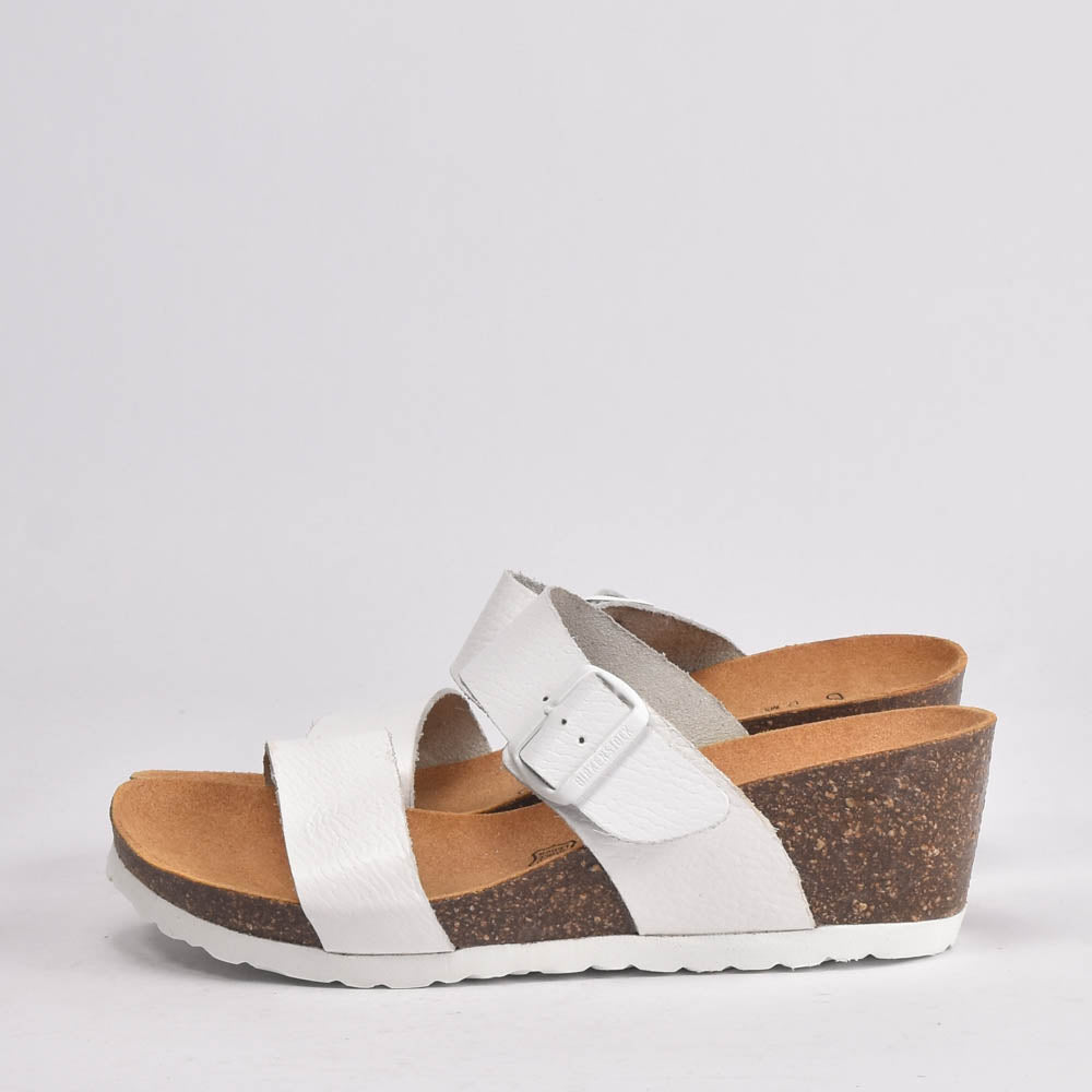 BIRK CUIR BLANC GRAIN F-50-BKF-202CBG