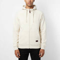 Sweat à capuche zippé homme BLANC CASSÉ DL-14BC