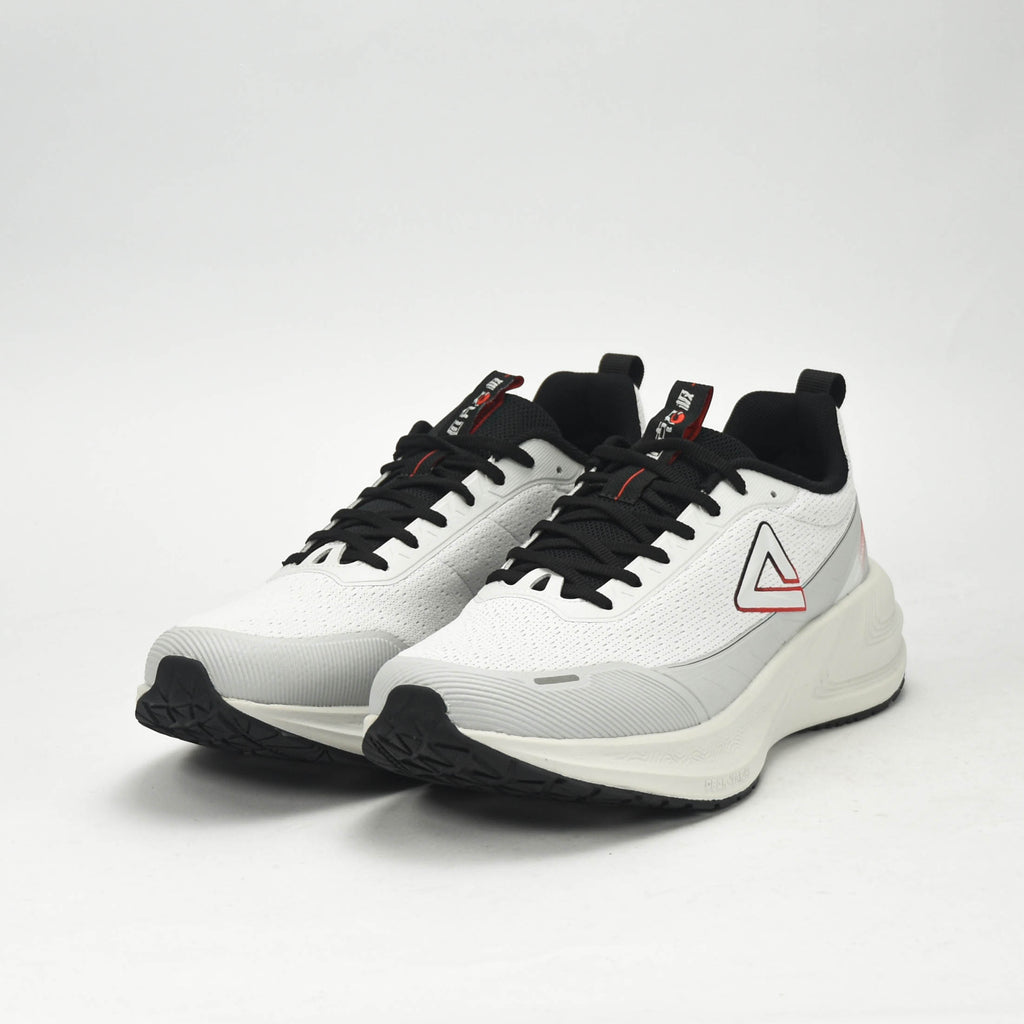 PEAK CUSHION RUNNING SHOES-LT.GREY/BLACK EXT54387H-2220