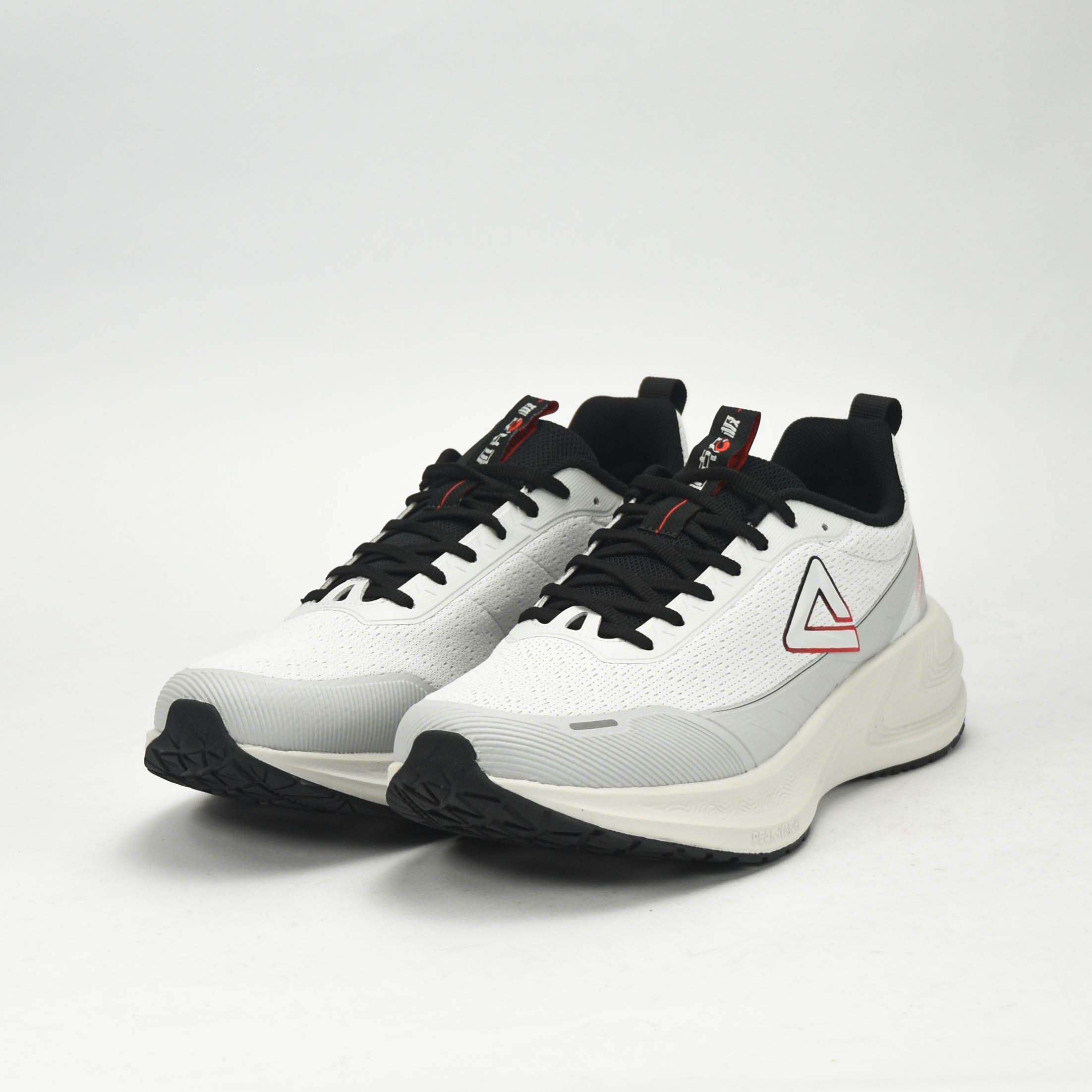 PEAK CUSHION RUNNING SHOES-LT.GREY/BLACK EXT54387H-2220