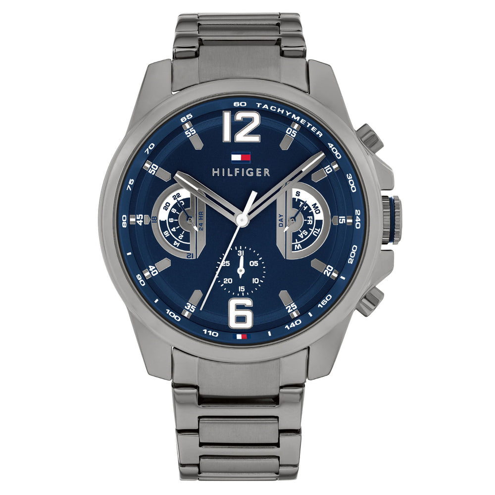 Montre Tommy Hilfiger Grey Steel Navy Dial Multi-function 1710639
