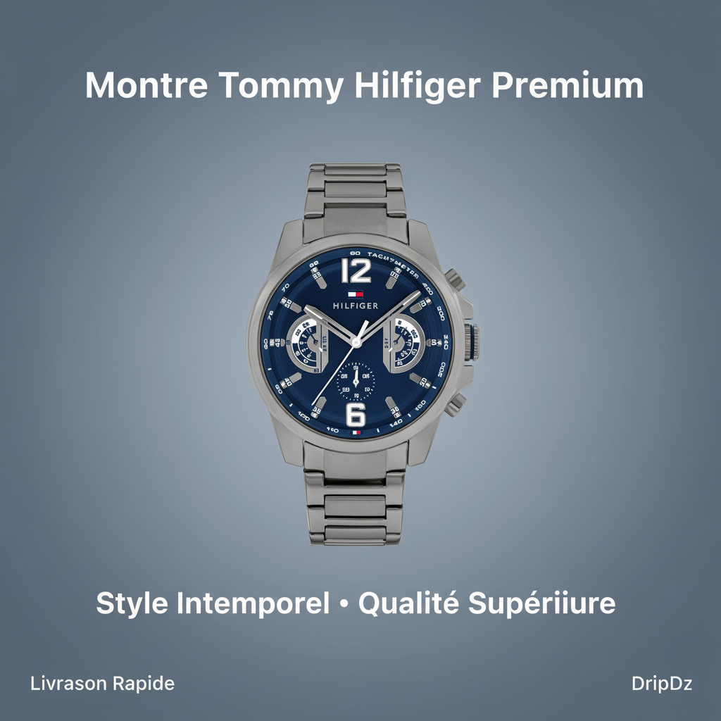 Montre Tommy Hilfiger Grey Steel Navy Dial Multi-function 1710639