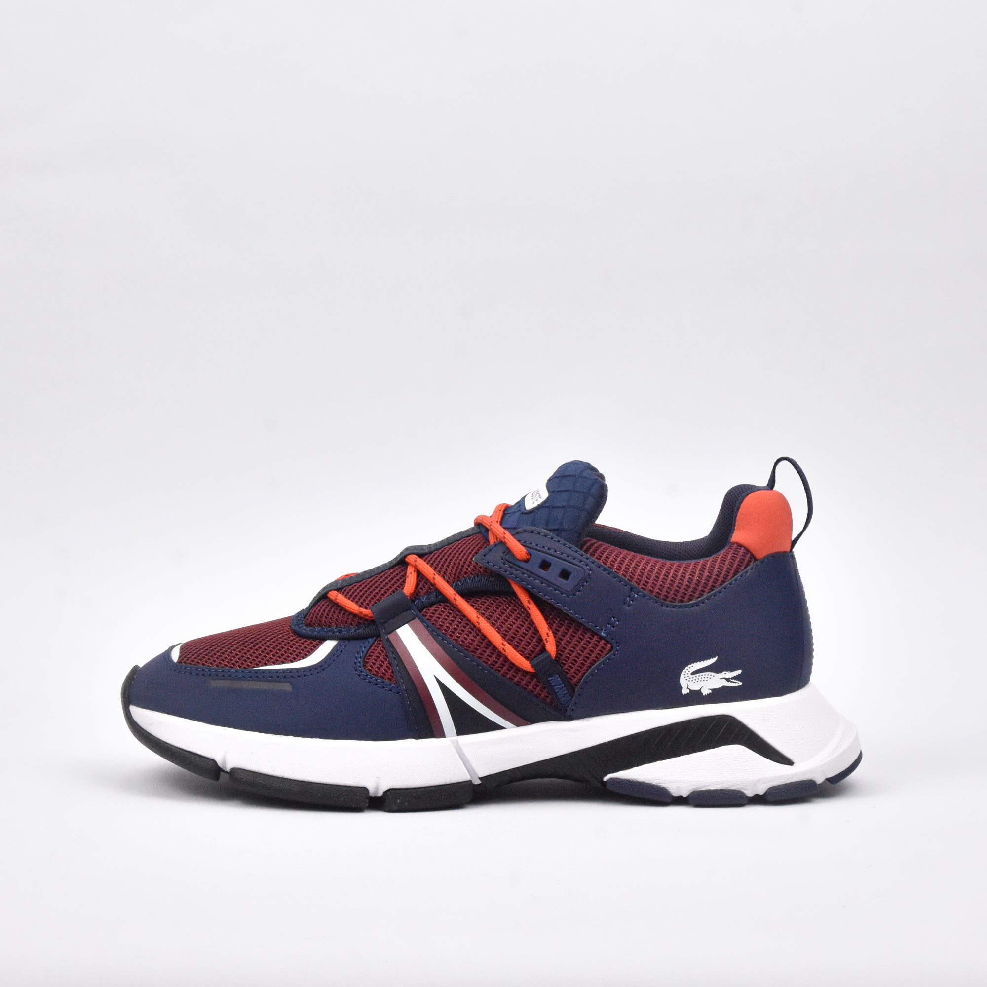LACOSTE -  BURG/NVY BLEU & ORANGE L0032231SMA