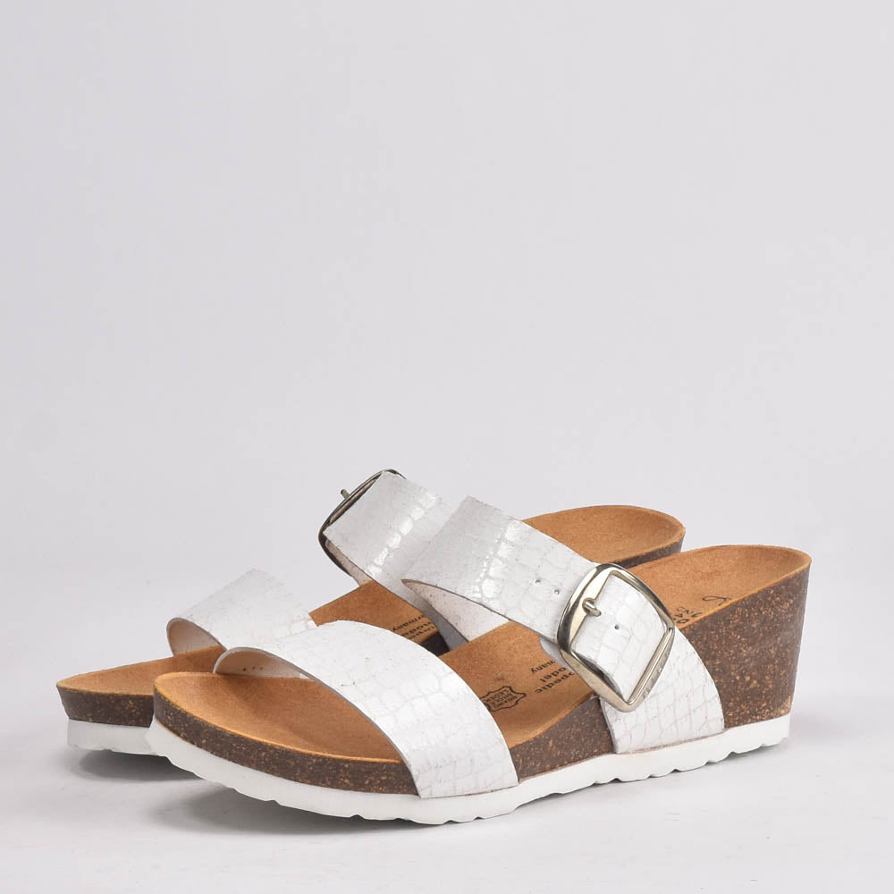 BIRK BLANC CROCO  F-50-BKF-202BC
