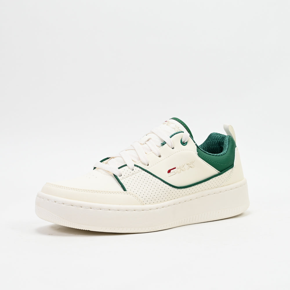 Skechers Sport Court 92 – Ottoman Sneakers Blanc/Vert