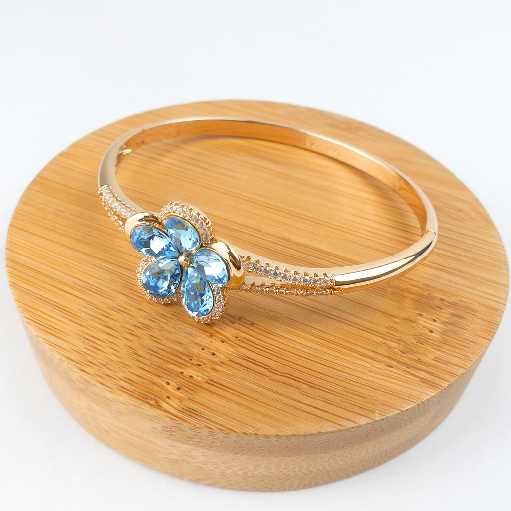 Bracelet fleur Bleu