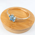 Bracelet fleur Bleu