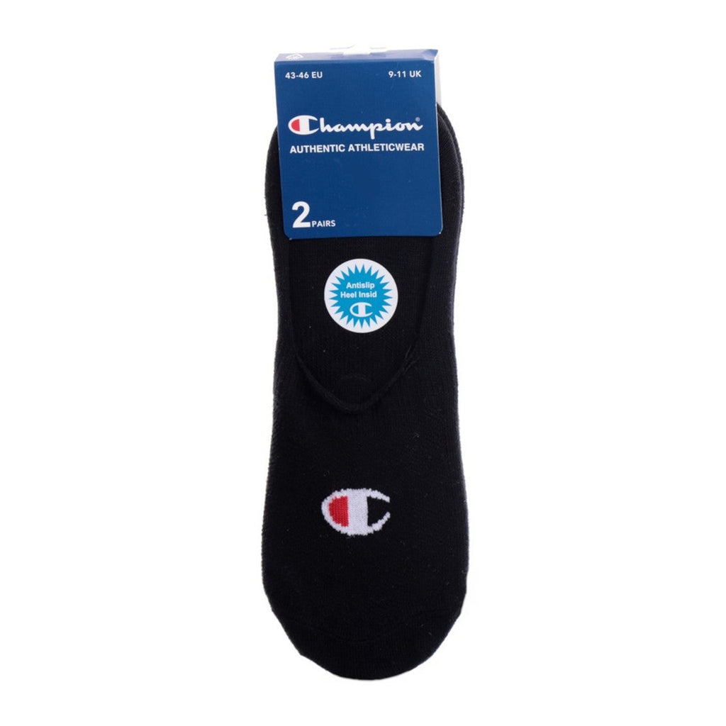 Champion 2-Pack Footie Socks Black U24561-KK001